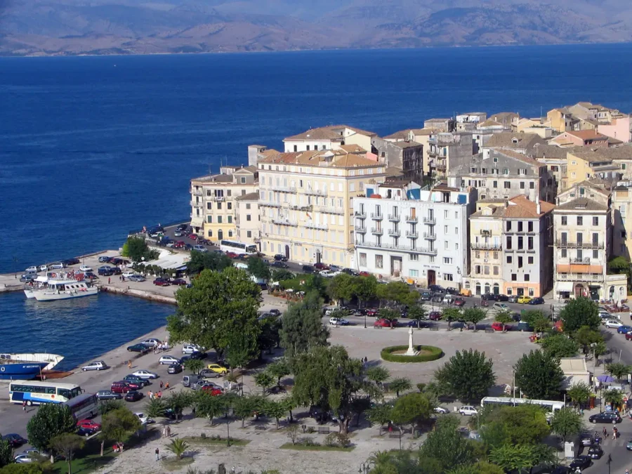Spilias Square Corfu blueholiday corfu
