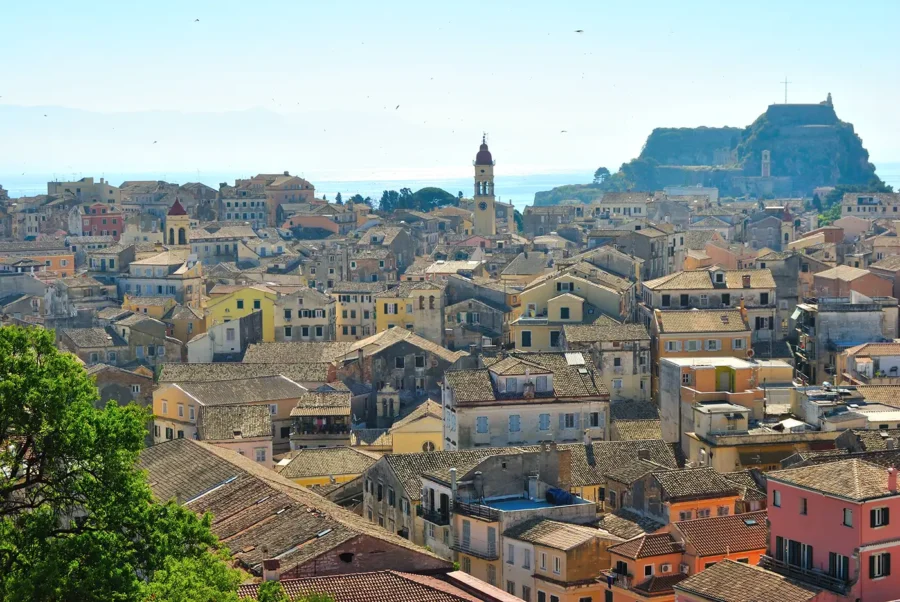 corfu town blueholiday